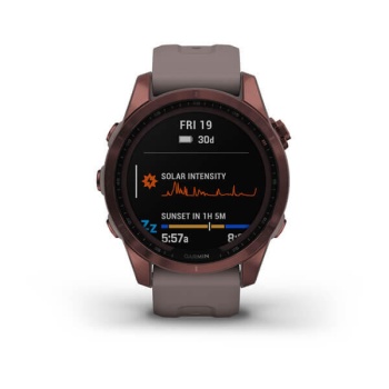 CEAS GARMIN FENIX 7S SAPPHIRE SOLAR DARK BRONZE TI / GRAY 42MM - Img 8