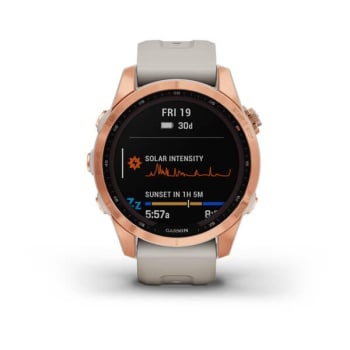 CEAS GARMIN FENIX 7S SOLAR ROZ AURIU / SAND 42MM - Img 8