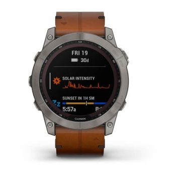 CEAS GARMIN FENIX 7X SAPPHIRE SOLAR TITAN / PIELE 51MM - Img 2