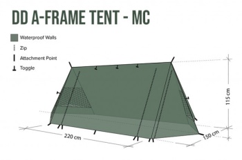 CORT 2 PERSOANE DD A-FRAME CAMO - Img 7