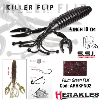 CREATURA HERAKLES KILLER FLIP 4 10cm PLUM GREEN FLK