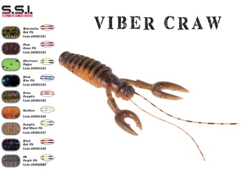 CREATURA HERAKLES VIBER CRAW 3.5 8.9cm CHARTREUSE PEPPER