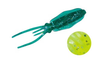 CREATURA MAJOR CRAFT PARAWORM FALL IKA 3.8cm #063 Keimura Clear Lemon