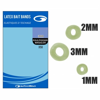 ELASTIC PELETE GARBOLINO M LATEX BAIT BANDS