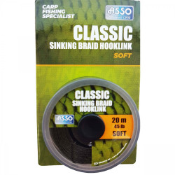FIR ASSO CLASSIC SOFT SINKING BRAID HOOKLINK 35LB 20M