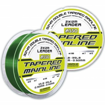 FIR ASSO TAPERED MAINLINE LOW VIS GREEN 0.33MM 0.50MM 324M