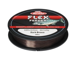 FIR MONOFILAMENT BERKLEY FLEX FEEDER 300M/330YD, 0,22MM, 3,65KG/8LB DARK BROWN