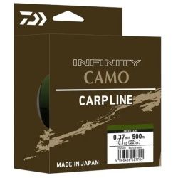 FIR MONOFILAMENT DAIWA INFINITY CAMO CARP LINE, GREEN CAMO 0.41MM 11.6KG 790M