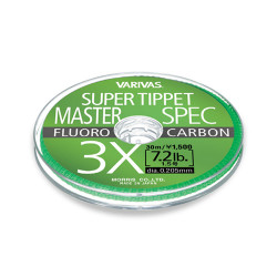 FIR MONOFILAMENT VARIVAS SUPER TIPPET MASTER SPEC FLUORO 9X 30M 0.074MM 1.5LB