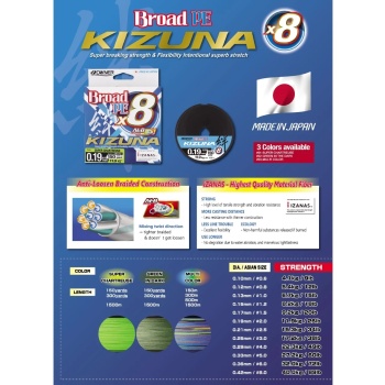 FIR OWNER KIZUNA X8 BROAD 135M GREEN IN THE DARK 22.3KG, 0.29MM - Img 3