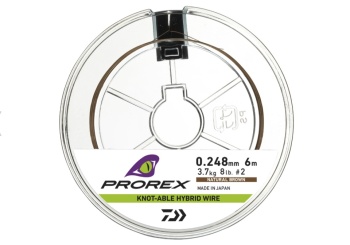 FIR STRUNA DAIWA PROREX HYBRID KNOTABLE WIRE 0.30MM/5,4KG/6M MARO - Img 2