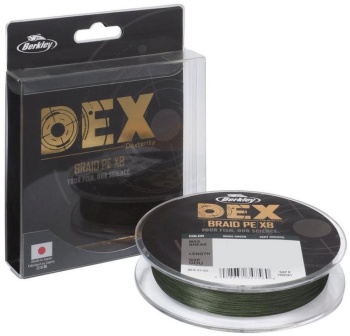 FIR TEXTIL BERKLEY DEX BRAID X8 PE GREEN 0.10MM 7.9KG 150M - Img 2