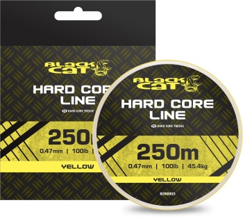 FIR TEXTIL BLACK CAT BC HARD CORE LINE YELLOW 45.4KG 0.47MM 250M - Img 3