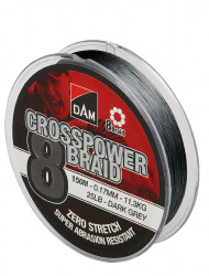 FIR TEXTIL DAM CROSSPOWER 8X DARK GREY 015MM / 9.0KG / 150M