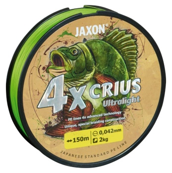 FIR TEXTIL JAXON CRIUS PE 4X ULTRALIGHT FLASH GREEN 150m 0.053mm 3kg