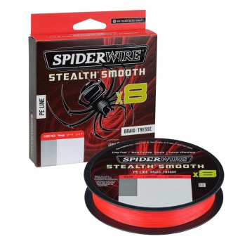FIR TEXTIL SPIDERWIRE STEALTH X8 0.15MM 150M 16.5KG CODE RED