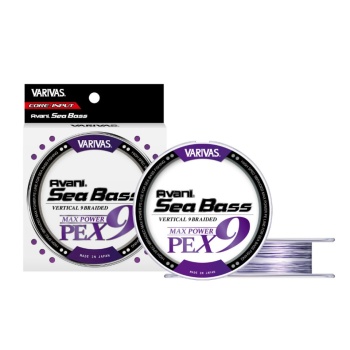 FIR TEXTIL VARIVAS AVANI SEA BASS MAX POWER PE X9 150m #1.0 23lbs White Purple