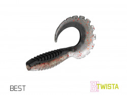 GRUB DELPHIN TWISTA UVS / 5BUC 10CM / MUDGOLD