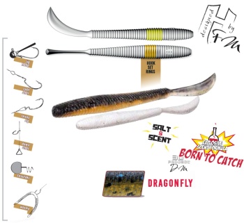 GRUB HERAKLES LEFTAIL WORM 3.4 8.6cm Dragonfly