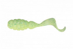 GRUB JACKALL GOOD MEAL 1.5INCH HOT LIME GLOW CHARTREUSE 8BUC/PL