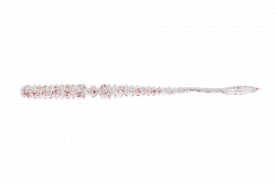 GRUB JACKALL PEKE RING 2.7INCH CLEAR RED FLAKE 8BUC/PL