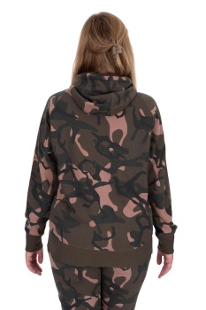 HANORAC FOX WOMENS ZIPPED CAMO HOODIE - SZ L 16-18 - Img 2