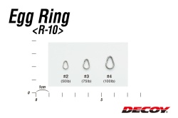 INELE DESPICATE DECOY R-10 EGG RING SILVER NR.2 50LBS 12BUC/PLIC