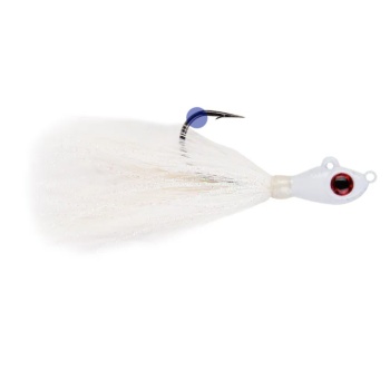 JIG MUSTAD BIG EYE BUCKTAIL WHITE CRYSTAL FLASH 14G