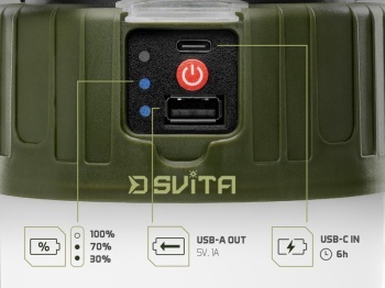LAMPA CAMPING CU TELECOMANDA DELPHIN SVITA 4W / 180LM / 3600MAH - Img 8