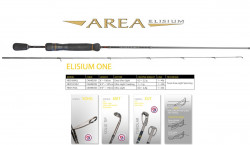 LANSETA HERAKLES AREA ELISIUM ONE HEO170UL 170cm 0.8-2.8gr Ultra Light 1BUC