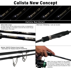 LANSETA YAMAGA BLANKS CALISTA 82ML/AR 2.496M 22GR 2BUC FUJI TITANIUM TORZITE