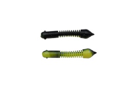 LARVA BERKLEY POWERBAIT POWER PILLAR 40MM BLACK / SUNSHINE YELLOW