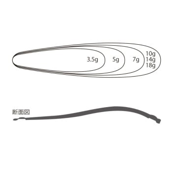 LINGURITA OSCILANTA TIEMCO LIGHTNING WOBBLER 65MM 18GR CULOARE 213 - Img 2