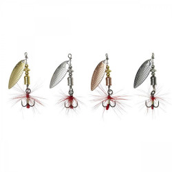 LINGURITA ROTATIVA 4GR #2 DAM EFFZETT UV-SPINNER SILVER