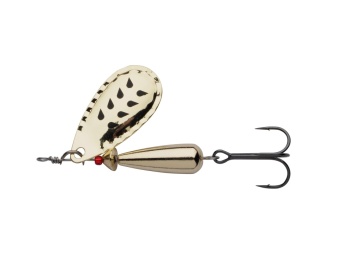 LINGURITA ROTATIVA ABU GARCIA DROPPEN 4.4CM / 6G LF GOLD / BLACK MARKS