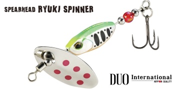 LINGURITA ROTATIVA DUO SPEARHEAD RYUKI SPINNER 3.5G 2CM 3.5GR ASA4073 PINK CHART YAMAME - Img 2