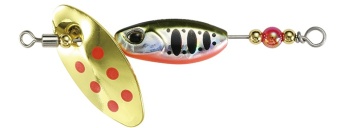 LINGURITA ROTATIVA DUO SPEARHEAD RYUKI SPINNER 3.5G 2CM 3.5GR PJA4068 YAMAME RED BELLY