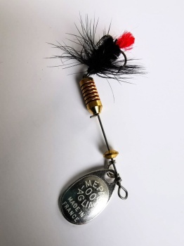 LINGURITA ROTATIVA MEPPS MOUCHE NOIR 2.5G / ARGINT