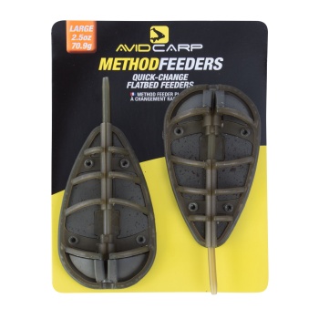 METHOD FEEDER INLINE AVID CARP QUICK CHANGE FLATBED 85G 2BUC/BLISTER MARE 3.0 OZ - Img 6