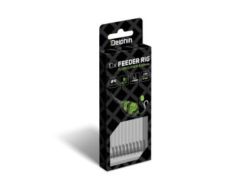 MONTURA DELPHIN FLUORO STING FEEDER RIG / 10BUC 12CM / 0.30MM / TURNER #4 - Img 5