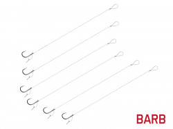 MONTURA FEEDER DELPHIN FLR D-RIG / 6BUC 8CM / 0.22MM / BARB NR.8 / STING7MM