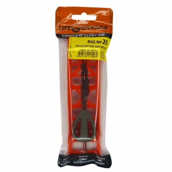 MONTURA HELICOPTER + RIG CRAP NO.26 ORANGE HELICOPTER LEAD FEED 71GR