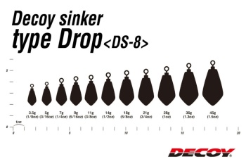 PLUMBI DECOY DS-8 SINKER TYPE DROP 45GR 2BUC/PLIC - Img 2