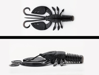 RAC ADUSTA GADGET CRAW 3.8 9.6CM 002 SOLID BLACK 4BUC/PLIC