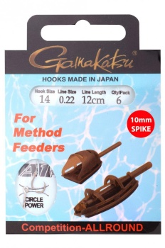 RIG GAMAKATSU METHOD HAIR AD PCHR NR.10 / 0.25MM / 12CM 6BUC / PL
