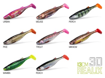 SET BOX DELPHIN REALIX 3D / 6 X 2 BUC 13CM / MAMBA