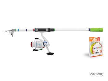 SET LANSETA DELPHIN YUPIE 180CM + MULINETA YUPIE 3T 3000 + FIR MONOFILAMENT DELPHIN YUPIE 0.25MM - Img 3