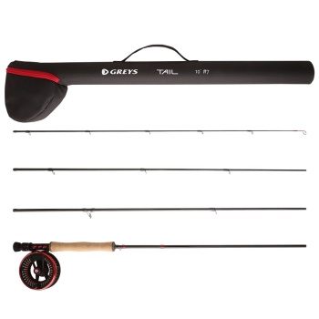 SET PESCUIT LA MUSCA GREYS TAIL ROD. REEL & LINE COMBO 2.72M 6LINE 4PC/ 5/6 Reel / WF6F Line - Img 6