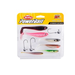 SET SHADURI BERKLEY POWERBAIT PRO PACK JIG MINNOW CLEAR WATER