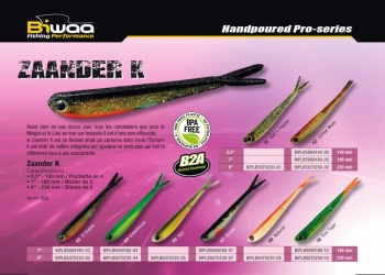 SHAD BIWAA ZAANDER K FINESSE 14CM 9 APPLE 4BUC/PLIC